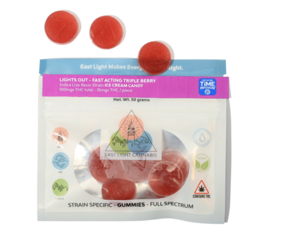 Lights Out - Triple Berry - Grape Puff (100mg)