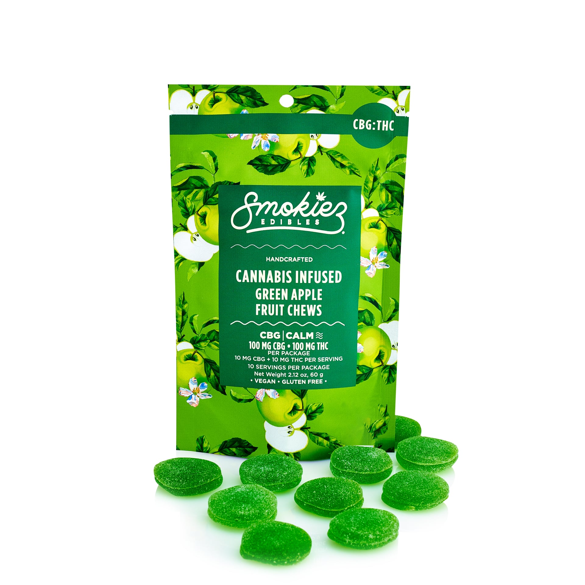 1:1 Sour Green Apple [10pk] (100mg CBG/100mg THC)