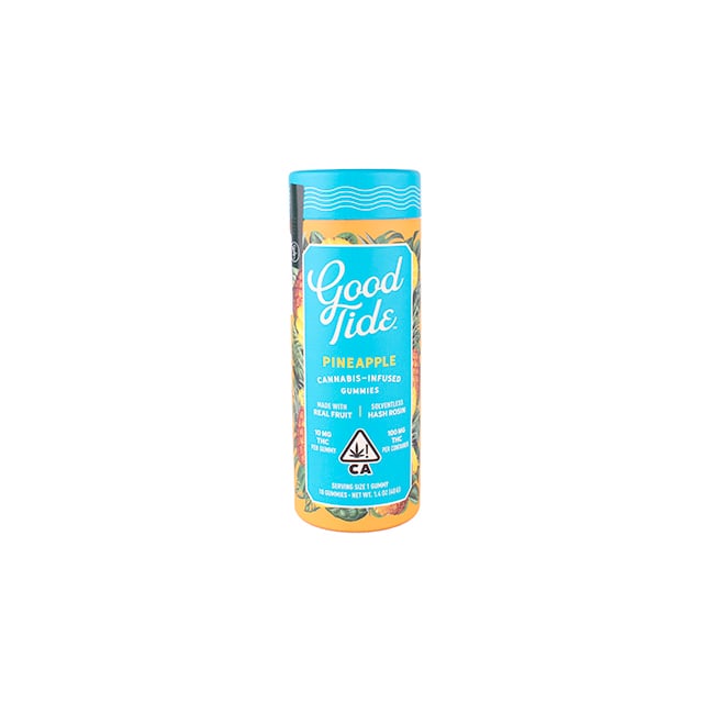 Pineapple Single-Strain Hash Rosin Gummies | Uplifting | 100mg