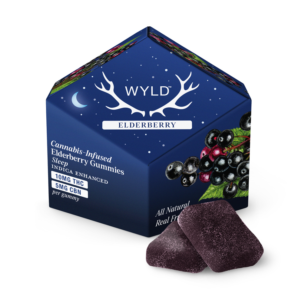 WYLD - Hemp Derived - Elderberry Gummies 10mg THC 5mg CBN 10pk