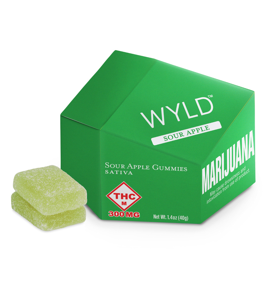 *HIGH DOSE* Sour Apple Sativa Enhanced Gummies | 300mg