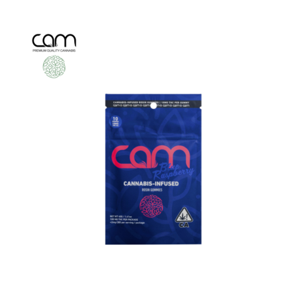 BLUE RASPBERRY 100MG 10 PACK ROSIN INFUSED GUMMIES