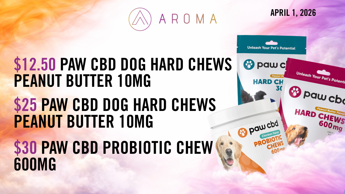 PAW CBD | $30 Probiotic Chews 600mg special