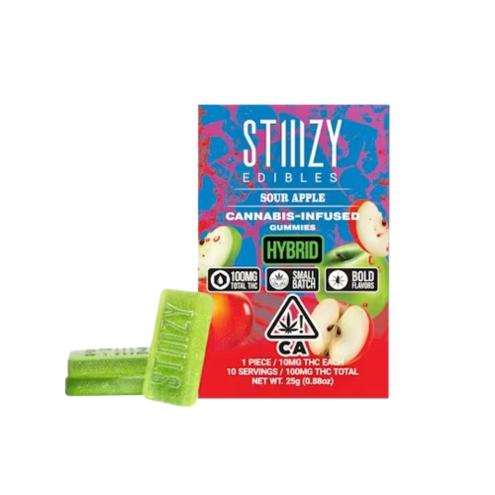 Sour Apple [10pk] (100mg) | STIIIZY | Cannabis Edible - Purple Lotus
