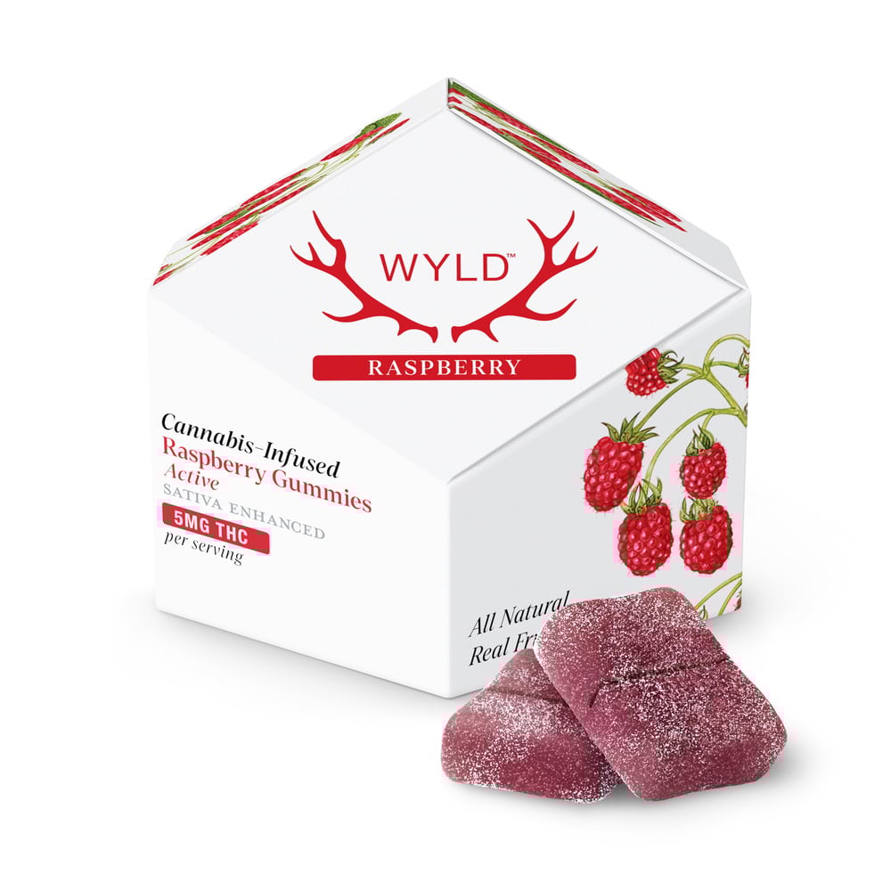 WYLD - Raspberry Sativa Enhanced Gummies (100mg 10pk)