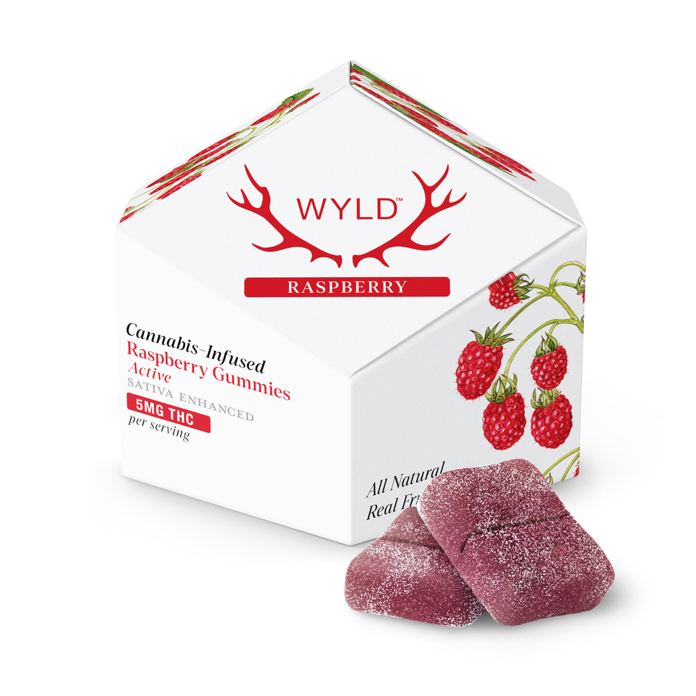 WYLD - Raspberry Sativa Enhanced Gummies (100mg 10pk)