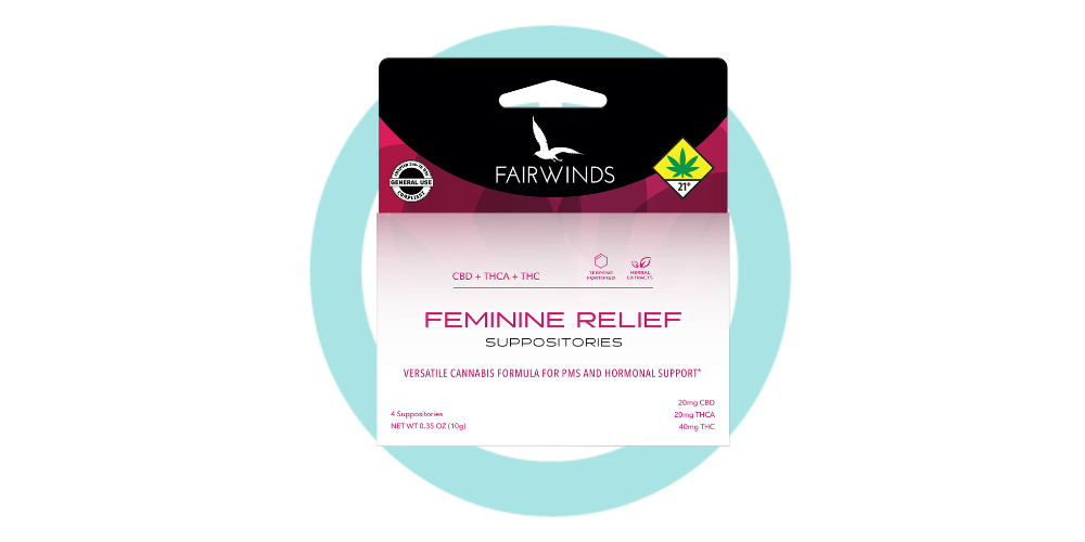 Feminine Relief Suppositories [6pk] (30mg CBD/30mg THCa/60mg THC)