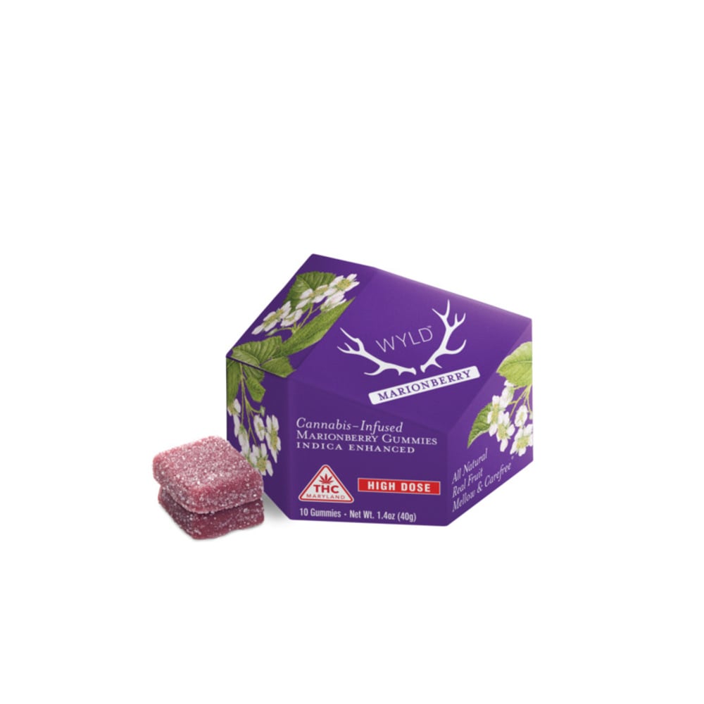*HIGH DOSE* Marionberry Indica Enhanced Gummies | 400mg | MD Only