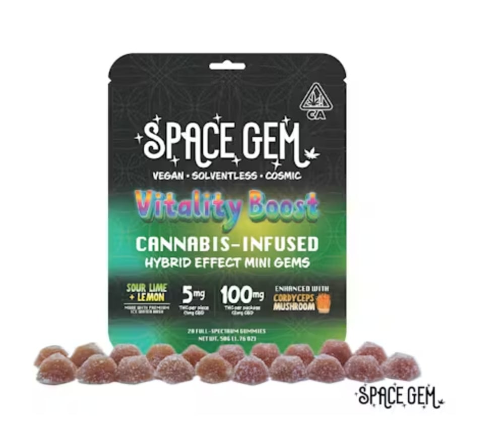 Mini Gems - Vitality Boost - Hybrid - Sour Lemon Lime -20pk 100mg