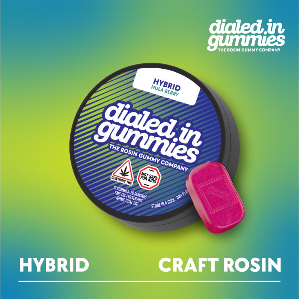 Dialed In - Hula Berry Classic Rosin Gummies (100mg 10pk) Dialed In - Hula Berry Classic Rosin Gummies (100mg 10pk)