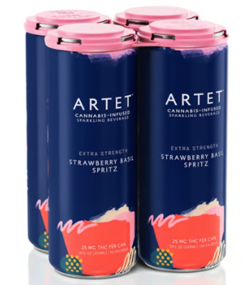 Extra Strength Strawberry Basil Spritz [4pk] (100mg)