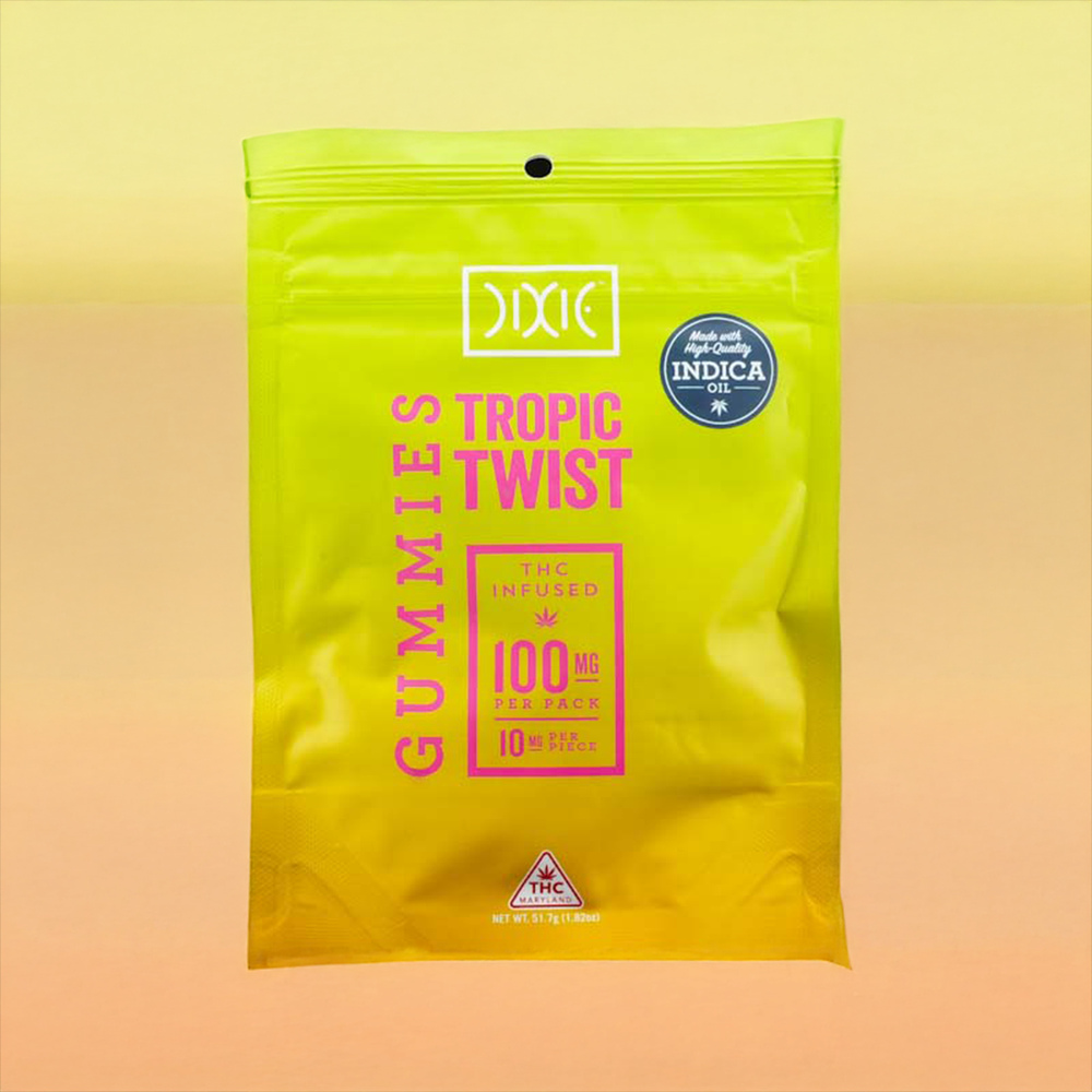 Shop Tropic Twist - Indica (100mg) | Peake ReLeaf Dispensary