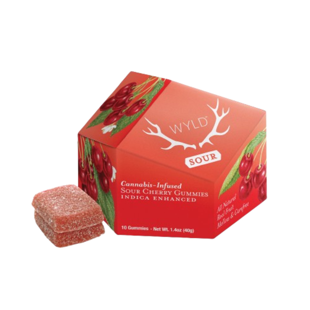 WYLD Sour Cherry - Indica [10pk] (100mg)