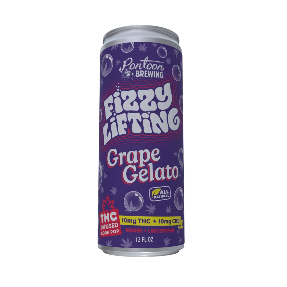 Fizzy Lifting - Hemp Derived - Grape Gelato 10mg THC 10mg CBD