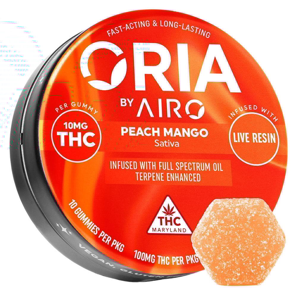 Peach Mango Gummy Coins 100mg 20-pack