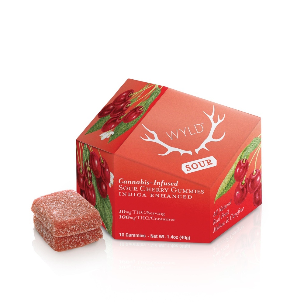 Sour Cherry Indica Enhanced Gummies | 100mg
