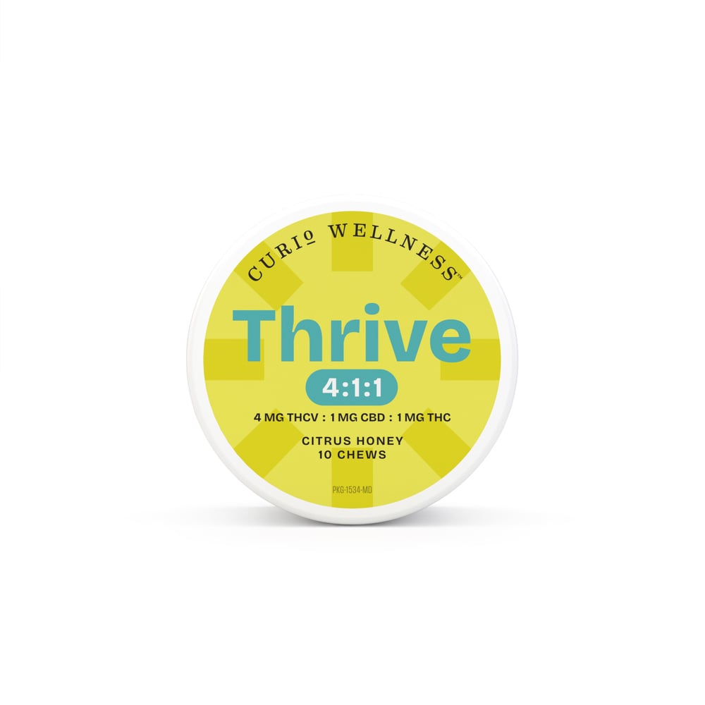 Thrive 4:1:1 Chews - Citrus Honey [10pk] (40mg THCV/10mg CBD/10mg THC)