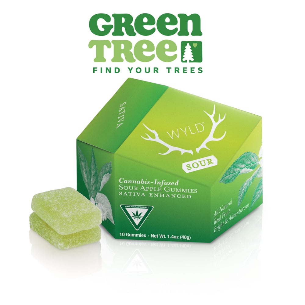 *HIGH DOSE* Sour Apple Sativa Enhanced Gummies | 200mg