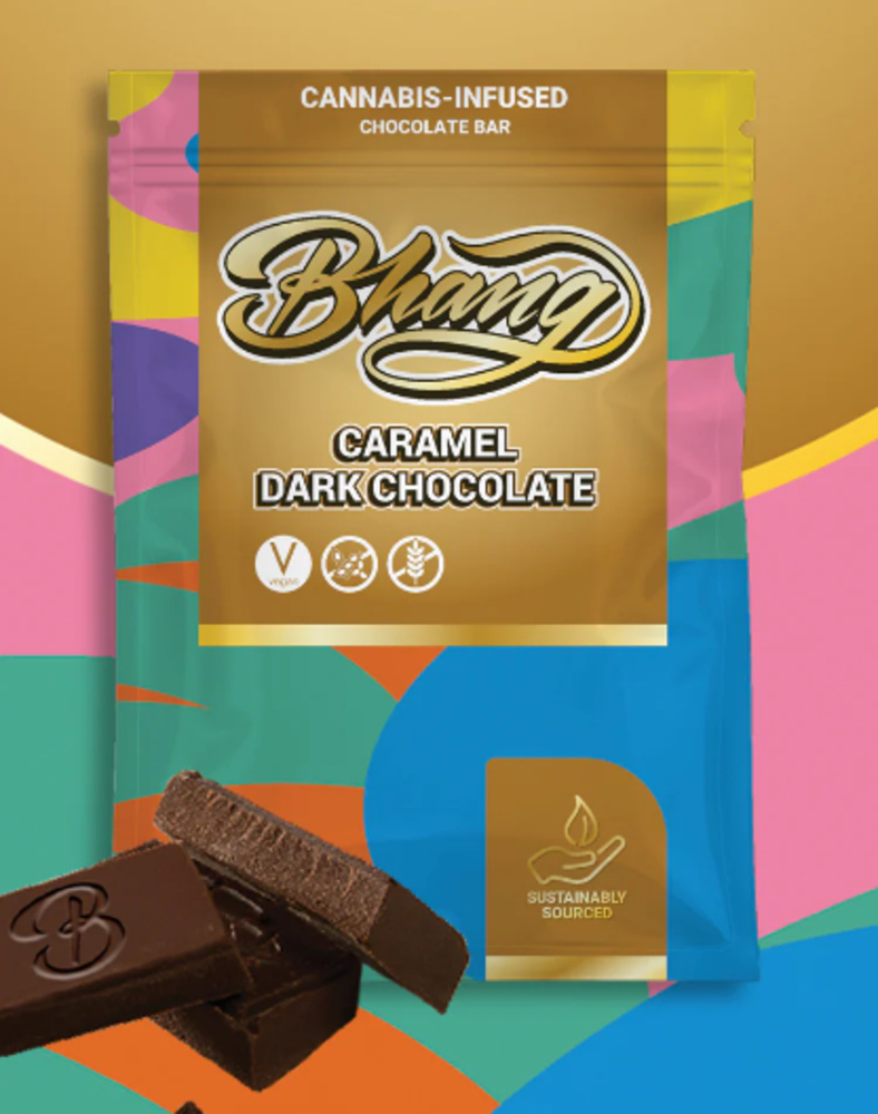 Bhang Bar Caramel Dark Chocolate 1:1 CBD (C) 100mg 10ct