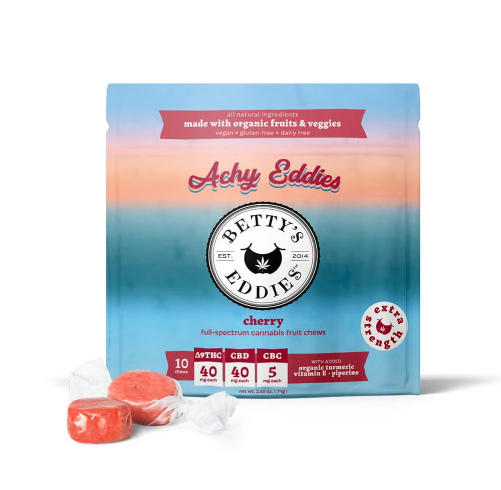 Achy Eddies - Cherry [10pk] (400mg THC/400mg CBD/50mg CBC)
