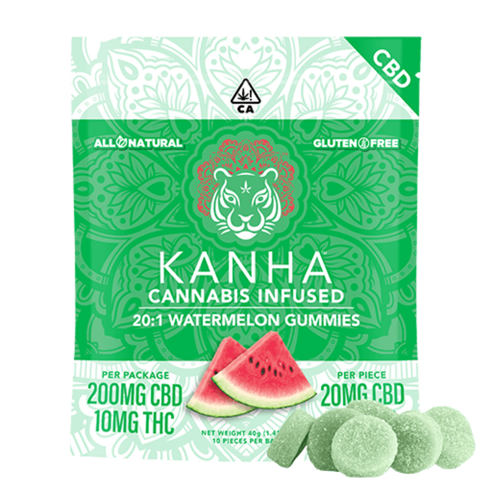 20:1 Watermelon [10pk] (200mg CBD/10mg THC)