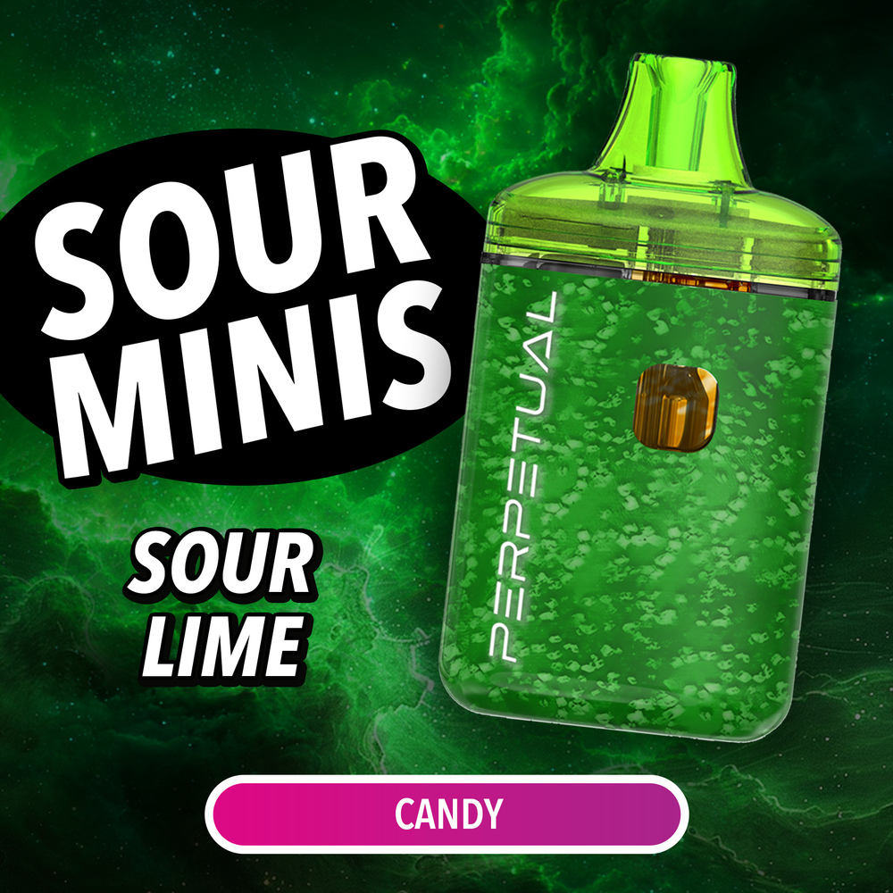 perpetual disposable vapes Sour Minis - Lime GT Distillate Disposable | you-may-also-like Style:Baja Splash