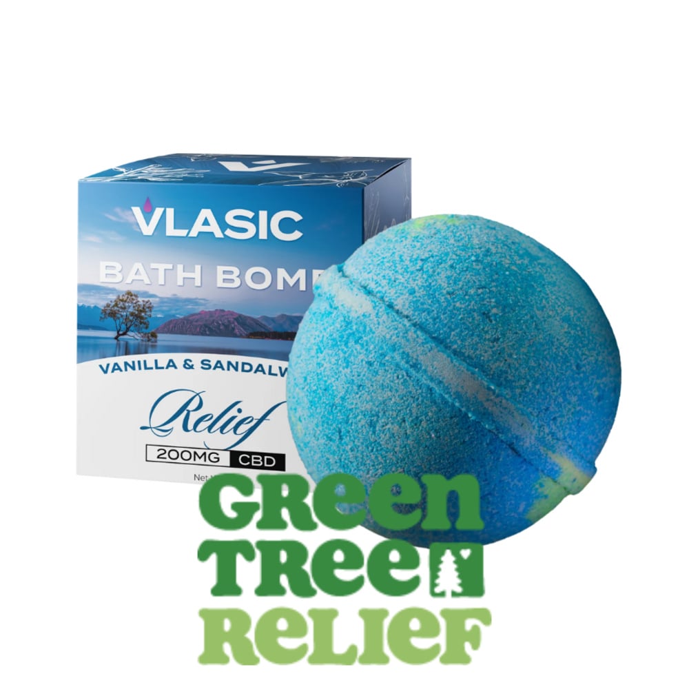 CBD Sandalwood & Vanilla Bath Bomb (200mg)