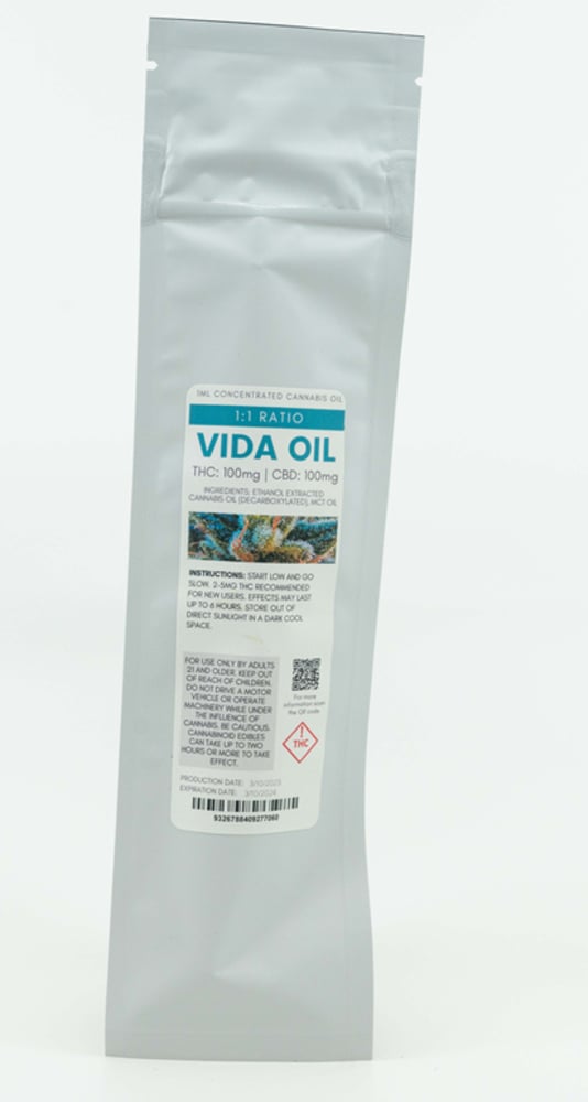 Verdes Vida Oil Syringe 1:1 THC/CBD (I) 100mg