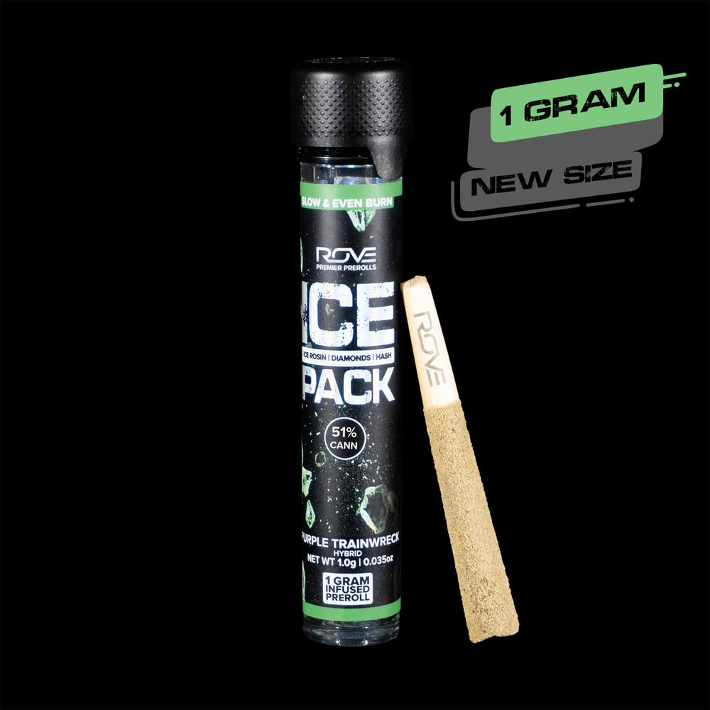 Purple Trainwreck- Infused Ice Packs (Rosin, Hash, and Diamonds) [1g]