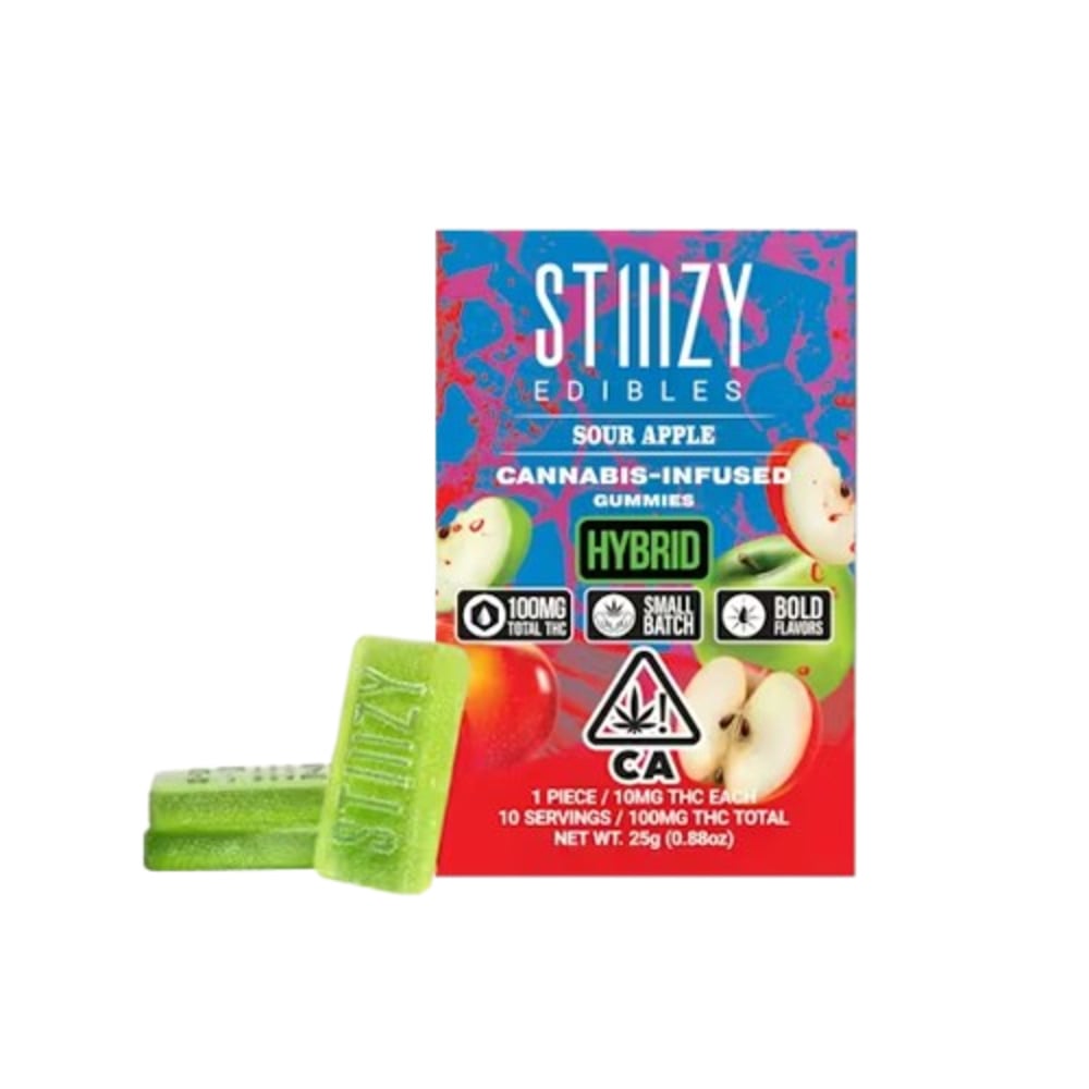 Sour Apple [10pk] (100mg) | STIIIZY | Cannabis Edible - Purple Lotus