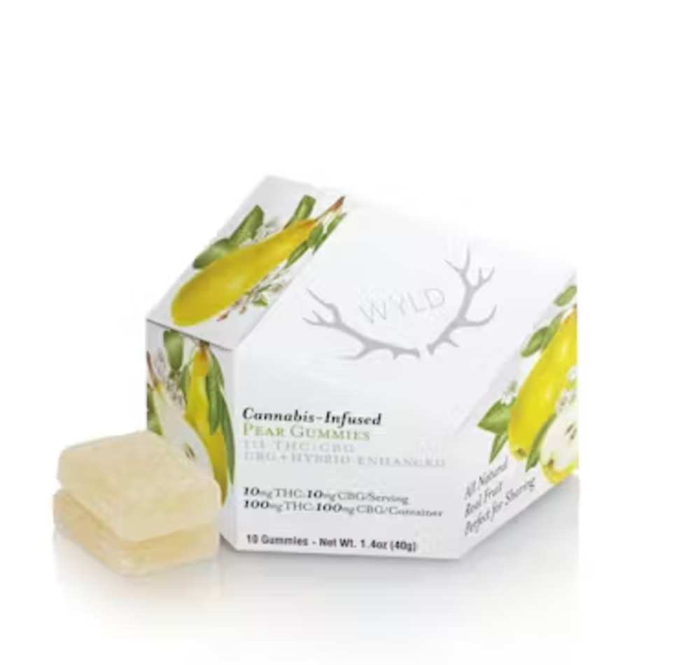 Pear 1:1 CBG + Hybrid Enhanced Gummies | 100mg THC:100mg CBG