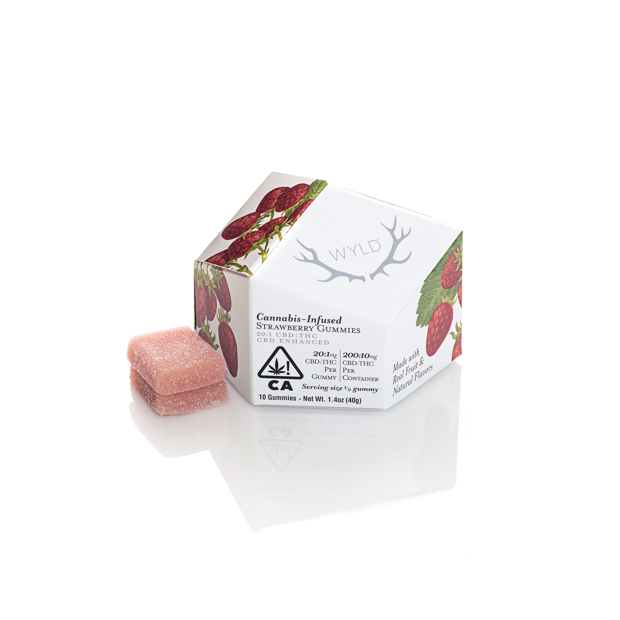 Strawberry 20:1 CBD + Hybrid Enhanced Gummies | 200mg:10mg