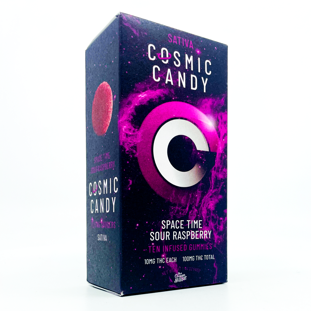 Space Time Sour Raspberry - Sativa [10pk] (100mg)