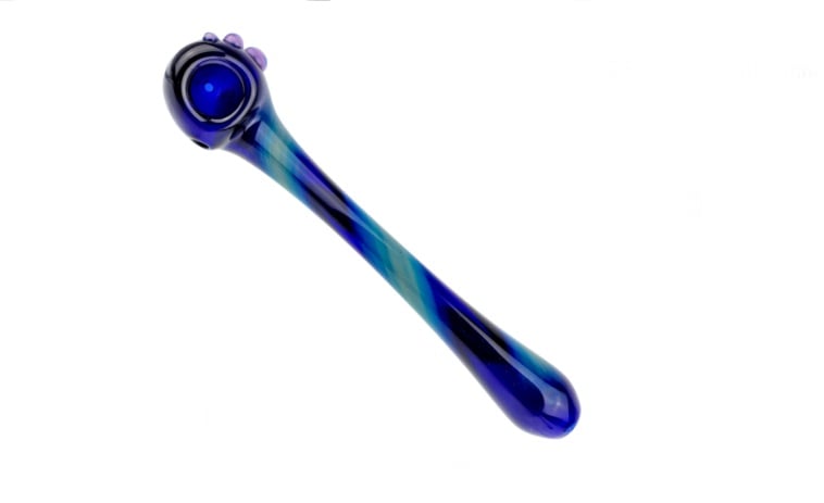 4" Local Custom Phil Cobalt Fume Hand Pipe - $28