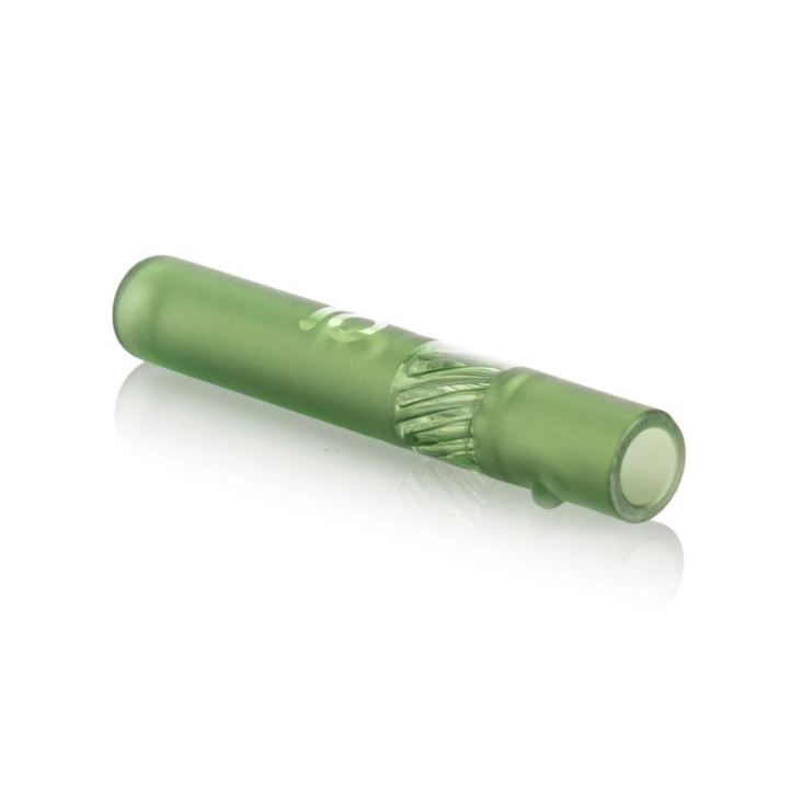 Frosted Glass One Hitter Pipe - Green