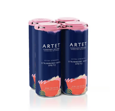 Extra Strength Strawberry Basil Spritz [4pk] (100mg)