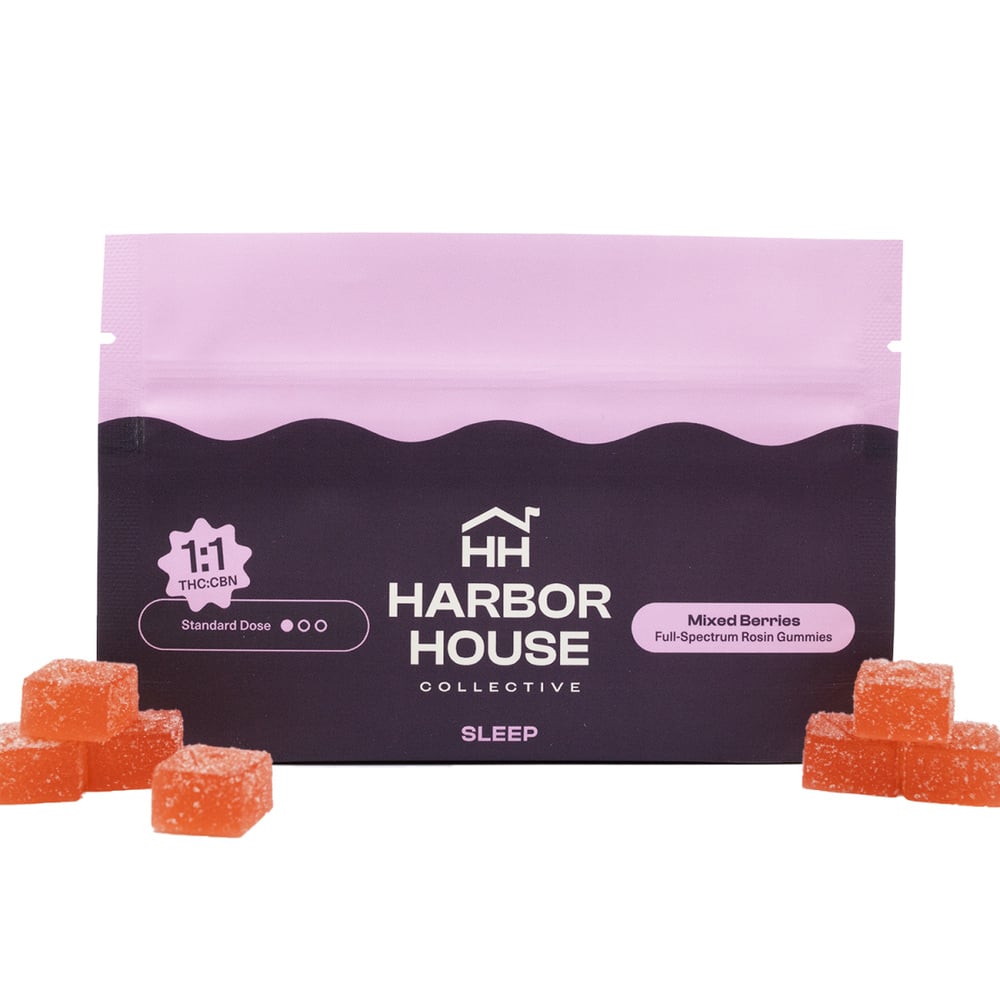 Harbor House Collective - Mixed Berries THC:CBN Rosin Gummies (100mg 20pk)