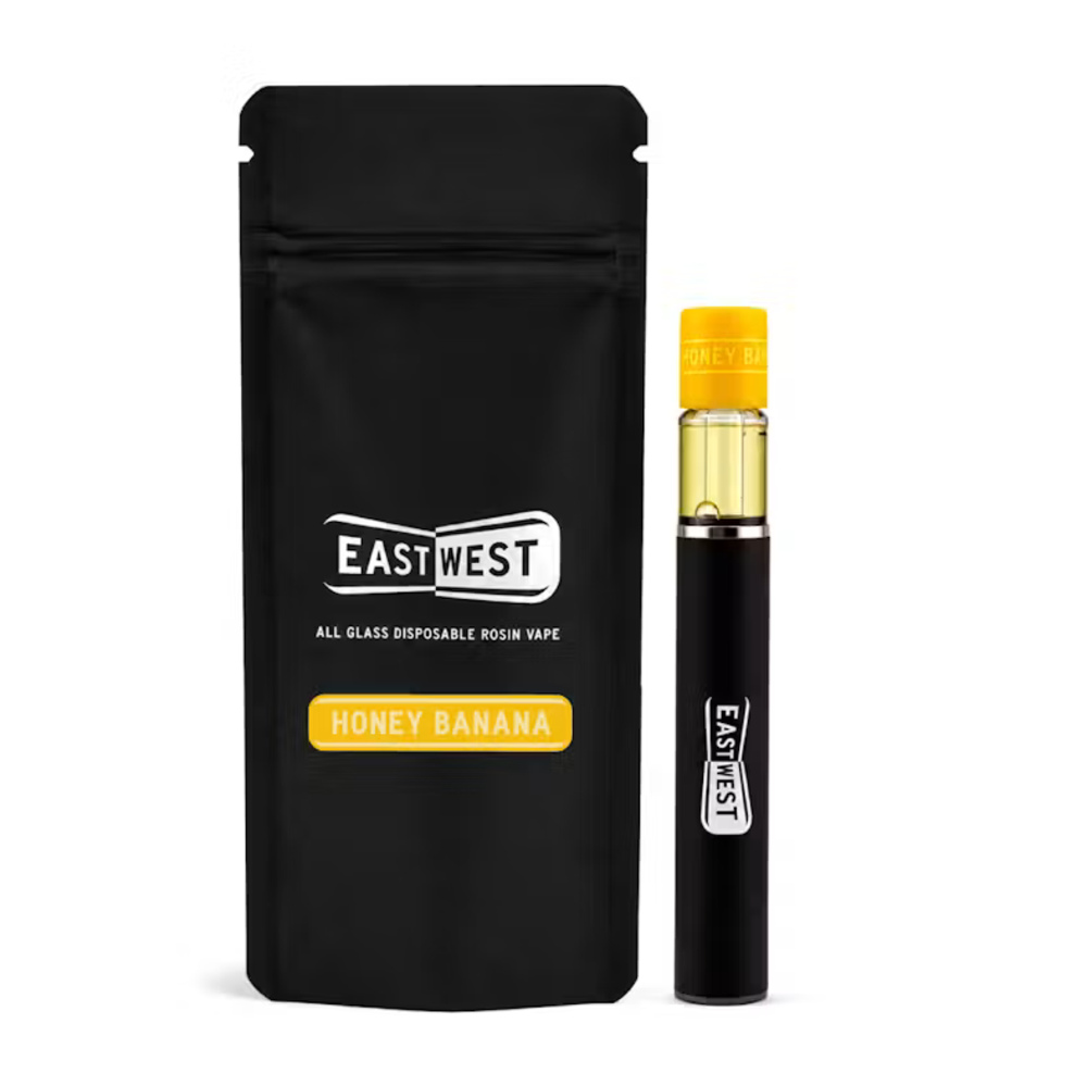 East West Honey Banana 0.5g Live Rosin Disposable Vape