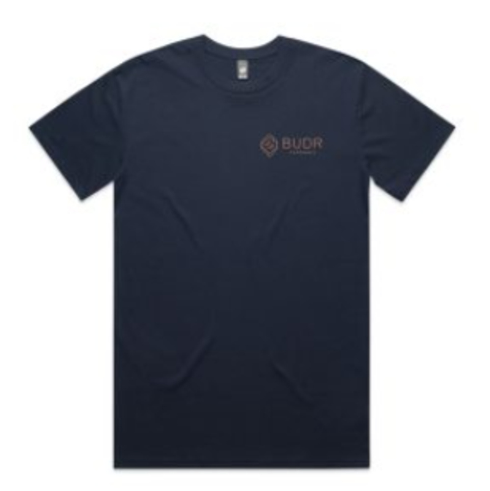 Budr Navy Tee-Small