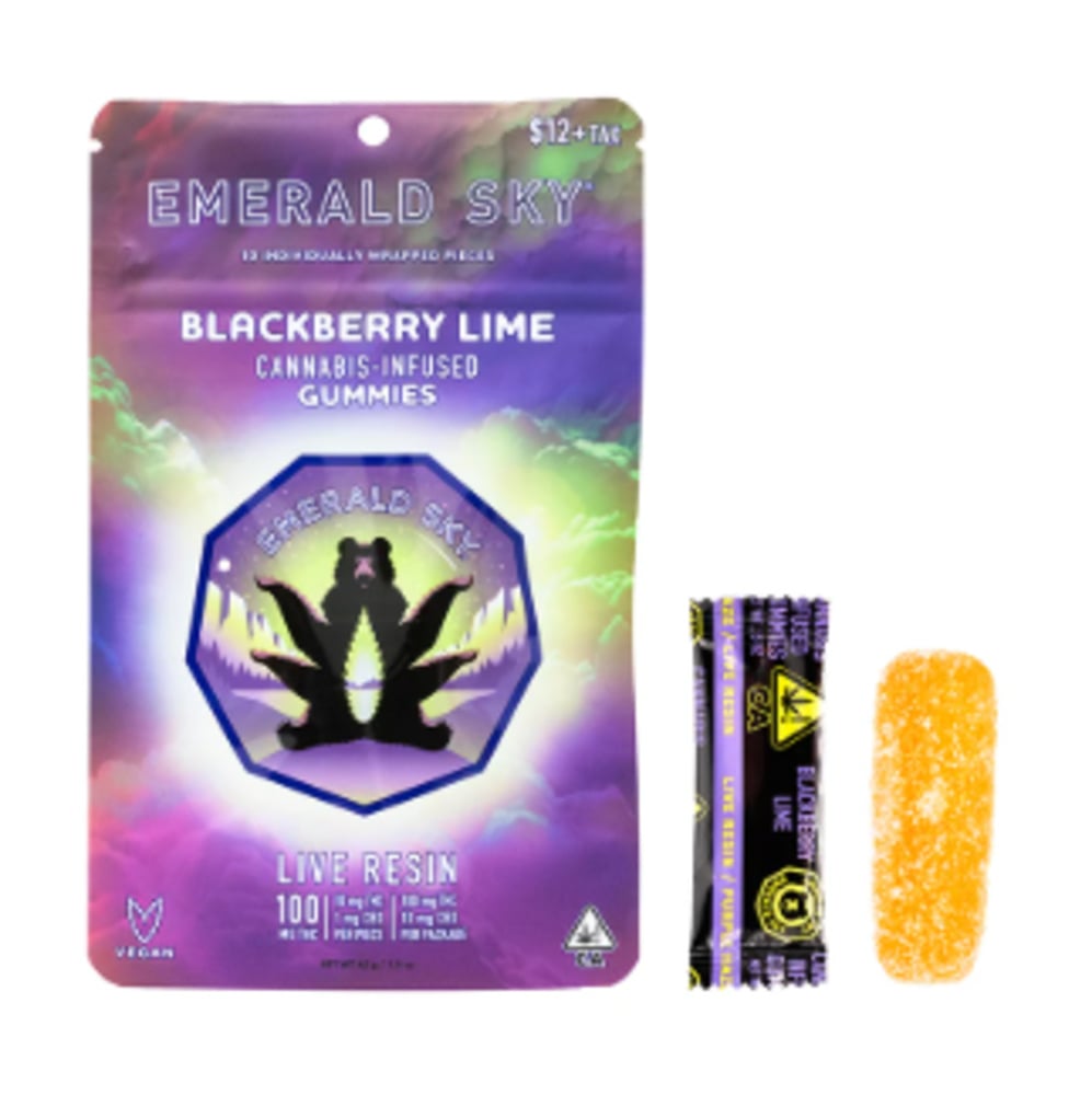 Live Resin Blackberry Lime | 10pk/10mg - 100mg |