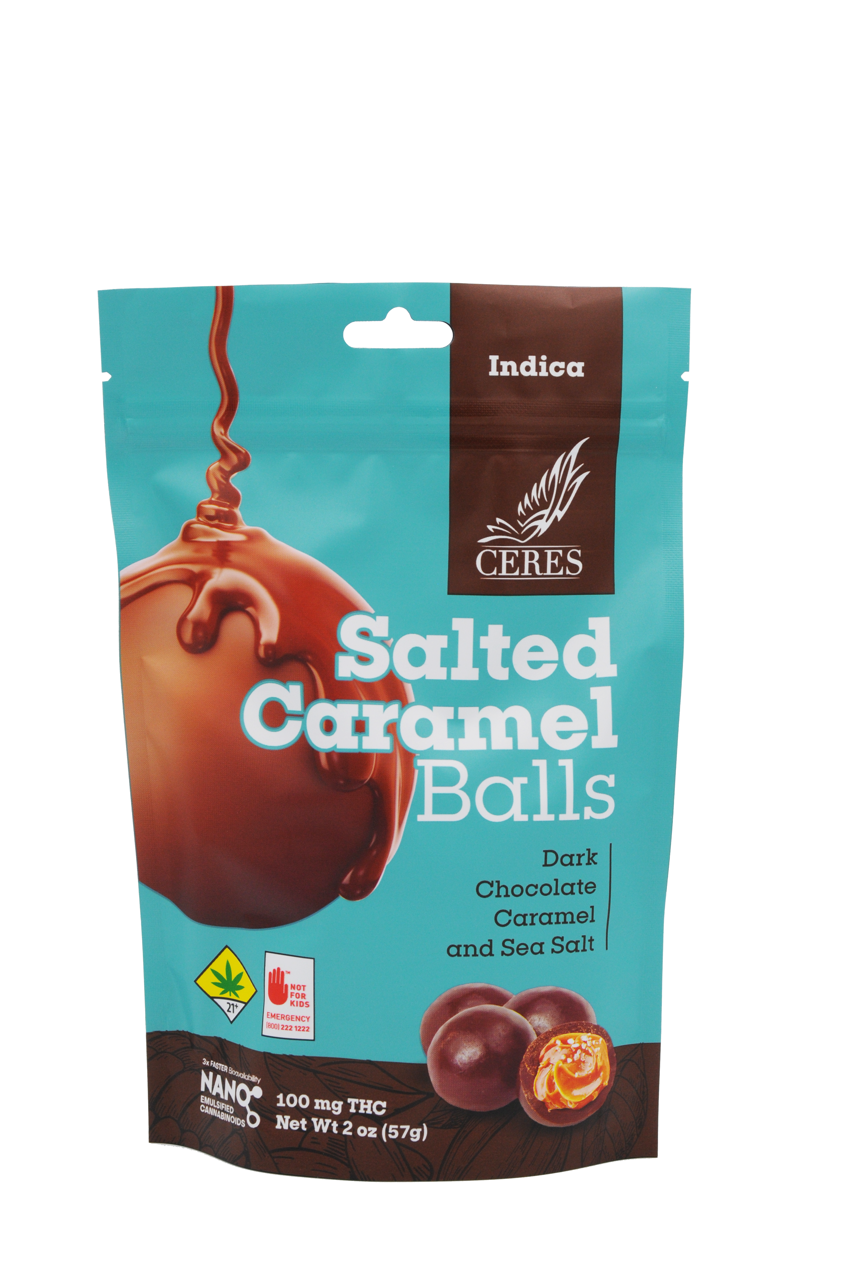 Caramel Balls  Indica 10pk 100mg