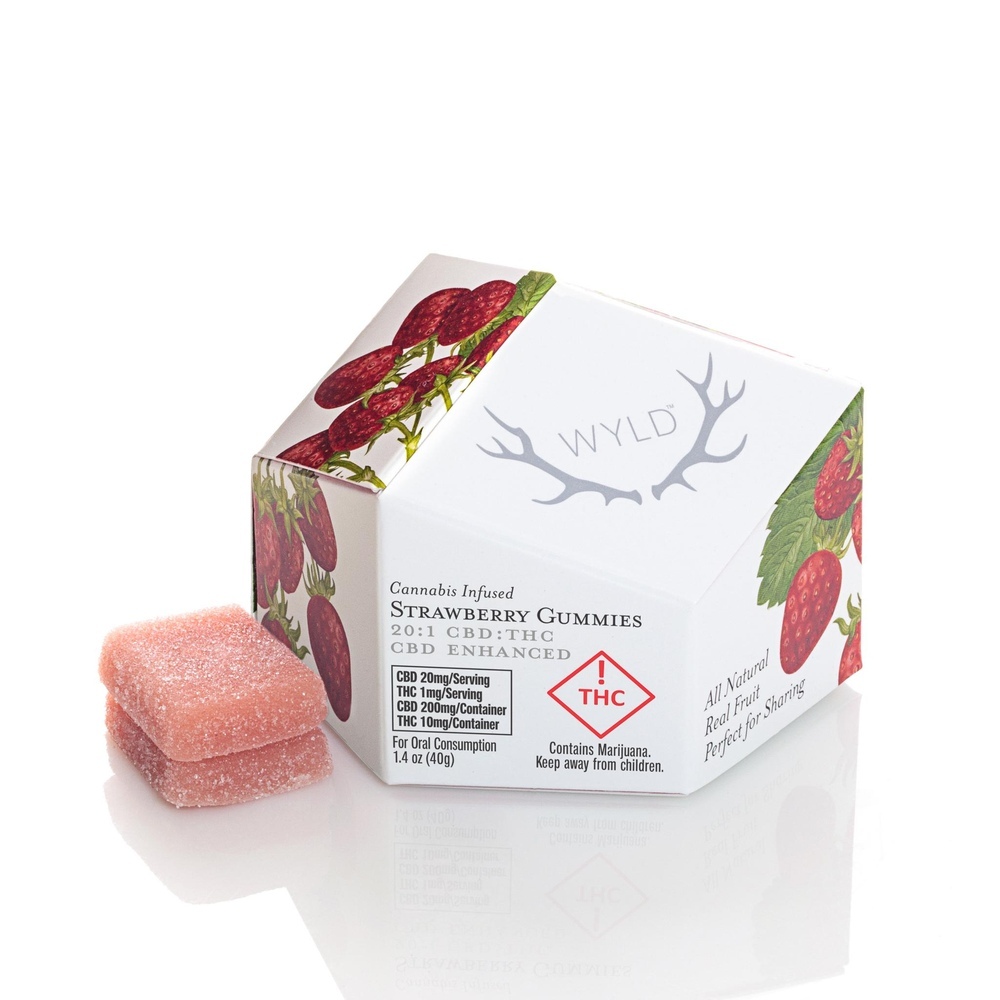 Strawberry 20:1 CBD + Hybrid Enhanced Gummies | 200mg:10mg