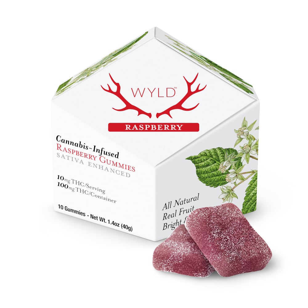 Raspberry Sativa Enhanced Gummies | 100mg