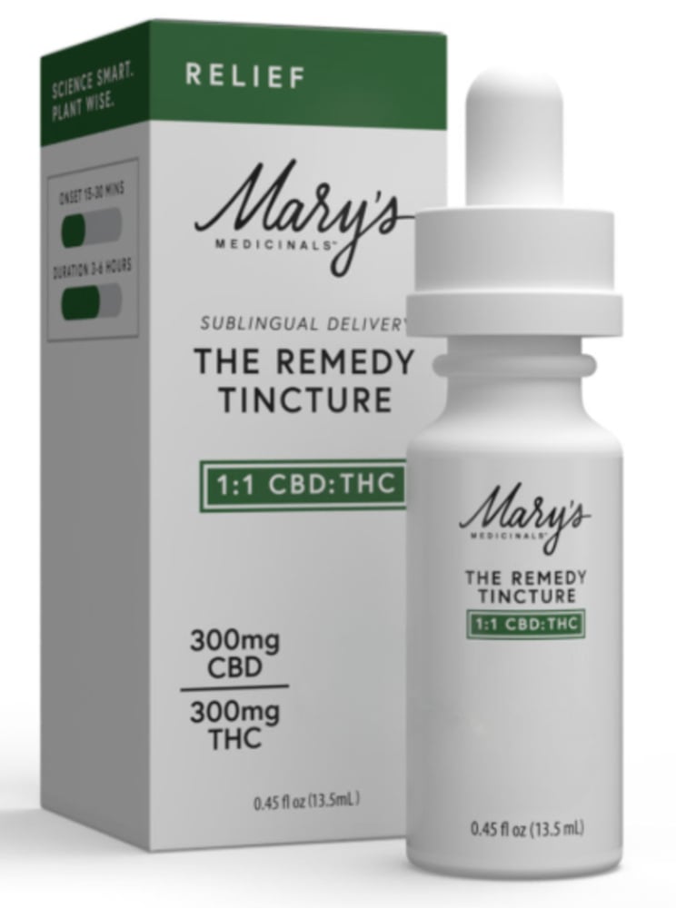 1:1 The Remedy: Relief (300mg CBD/300mg THC)