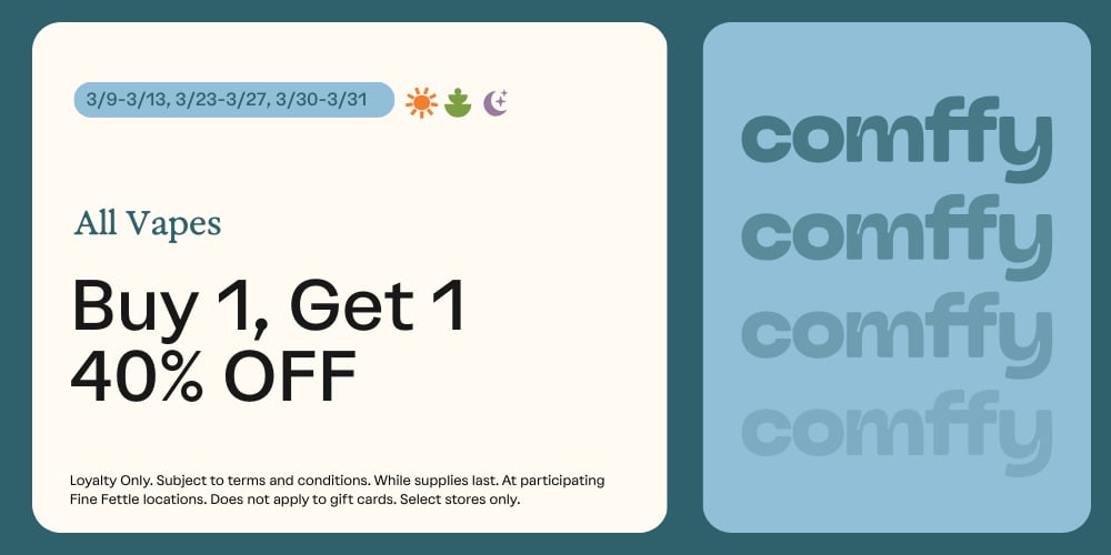 Comffy Cartridges | BOGO 40% off special