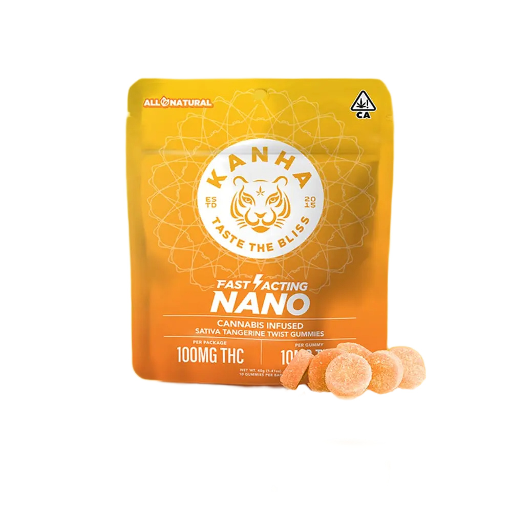 KANHA | NANO | Tangerine Twist | Sativa | 100mg THC | 10-pack