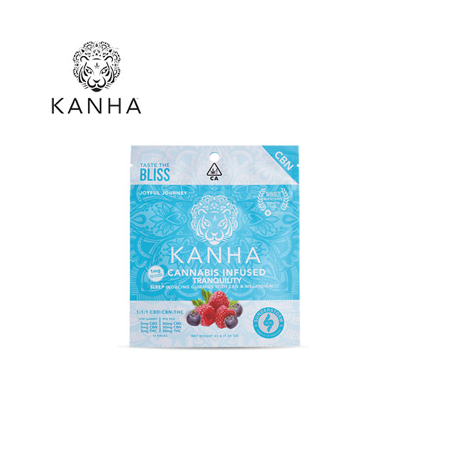 TRANQUILITY 1:1:1 CBD:CBN:THC 100MG GUMMIES