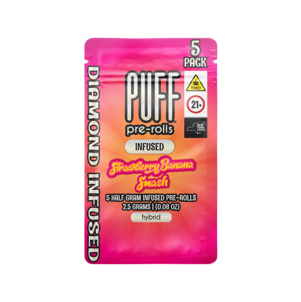 Strawberry Banana Smash - Diamond Infused Hybrid - 5 pack [2.5g]