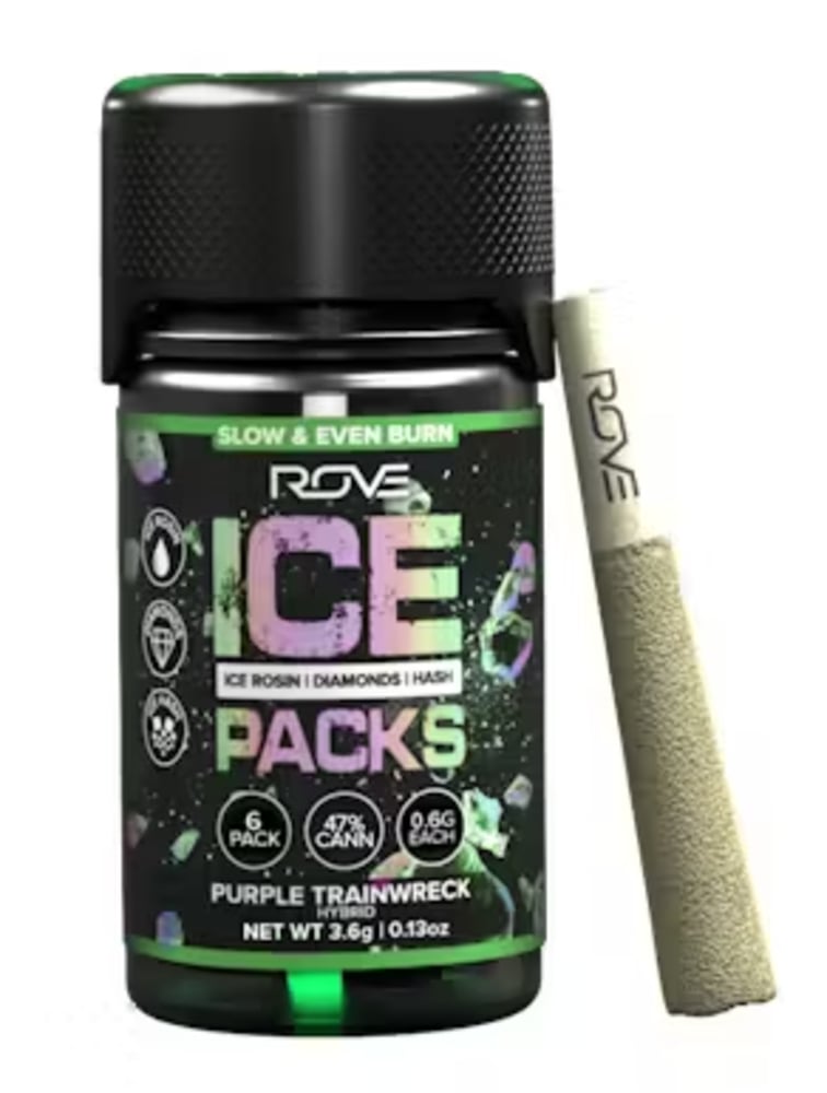 Purple Trainwreck - Infused Ice Packs (Rosin, Hash, and Diamonds) [6x 0.6g]