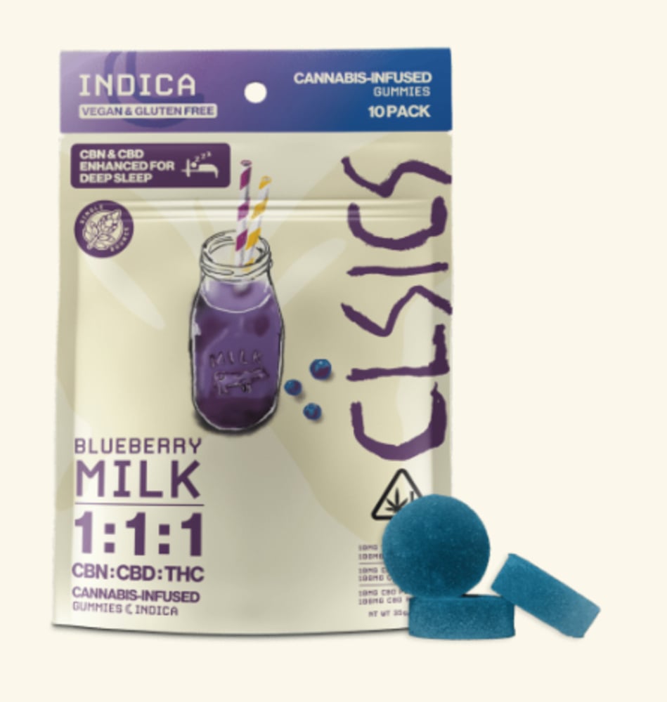 Blueberry Milk - CBN Sleep [10pk] (100mg CBN/100mg CBD/100mg THC)